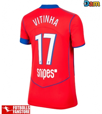 Paris Saint-Germain Vitinha #17 Tredje Tröja Dam 2025-26 Kortärmad